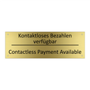 Kontaktloses Bezahlen verfügbar /.../ - Contactless Payment Available
