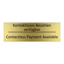 Kontaktloses Bezahlen verfügbar /.../ - Contactless Payment Available
