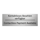 Kontaktloses Bezahlen verfügbar /.../ - Contactless Payment Available
