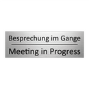 Besprechung im Gange - Meeting in Progress