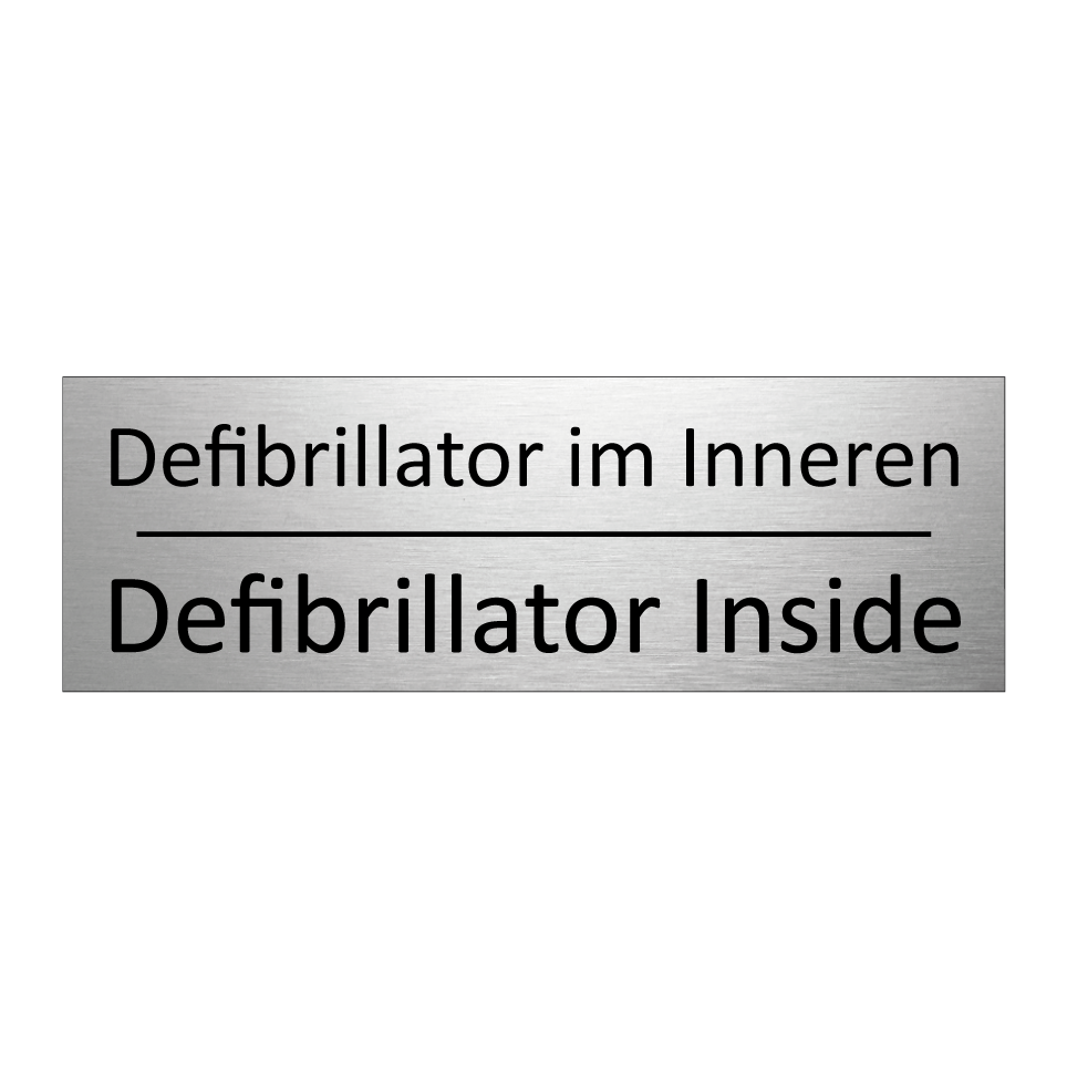 Defibrillator im Inneren - Defibrillator Inside Schild | SignOnline ...
