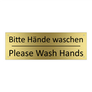 Bitte Hände waschen - Please Wash Hands
