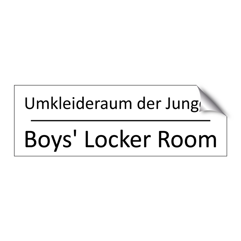 Umkleideraum der Jungen - Boys' Locker Room