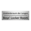 Umkleideraum der Jungen - Boys' Locker Room