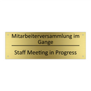Mitarbeiterversammlung im Gange /.../ - Staff Meeting in Progress