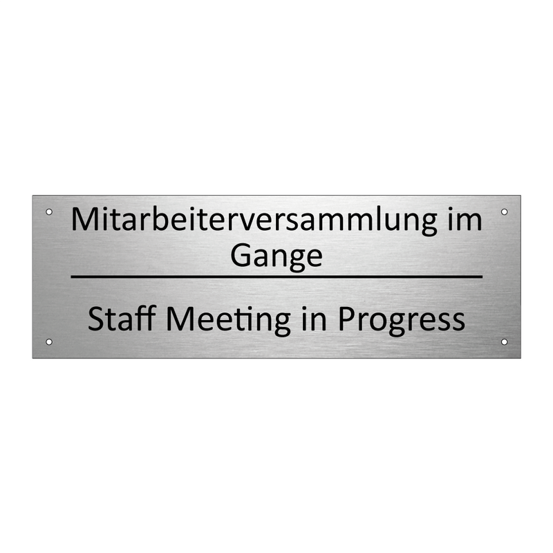 Mitarbeiterversammlung im Gange /.../ - Staff Meeting in Progress
