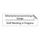 Mitarbeiterversammlung im Gange /.../ - Staff Meeting in Progress
