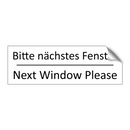 Bitte nächstes Fenster - Next Window Please