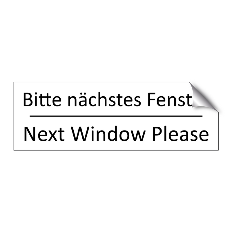 Bitte nächstes Fenster - Next Window Please