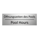 Öffnungszeiten des Pools - Pool Hours