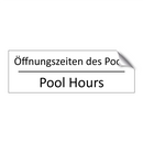 Öffnungszeiten des Pools - Pool Hours