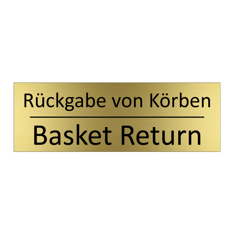 Rückgabe von Körben - Basket Return