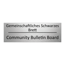 Gemeinschaftliches Schwarzes Brett /.../ - Community Bulletin Board