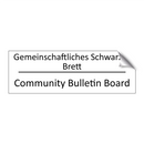 Gemeinschaftliches Schwarzes Brett /.../ - Community Bulletin Board