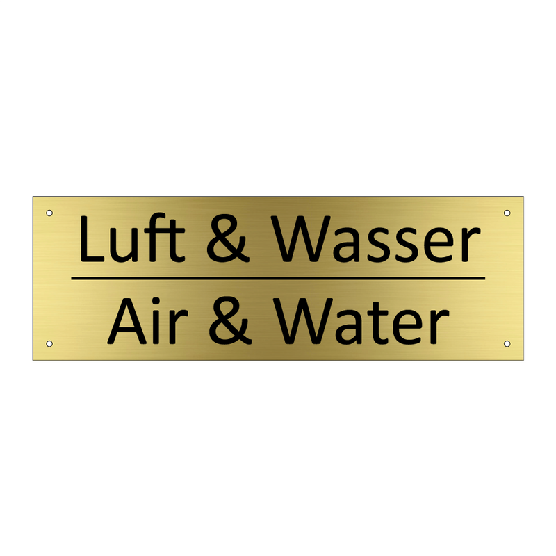 Luft & Wasser - Air & Water