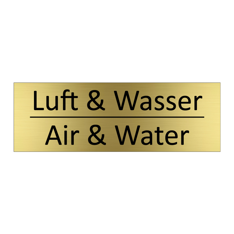 Luft & Wasser - Air & Water
