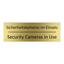 Sicherheitskameras im Einsatz - Security Cameras in Use