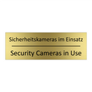 Sicherheitskameras im Einsatz - Security Cameras in Use