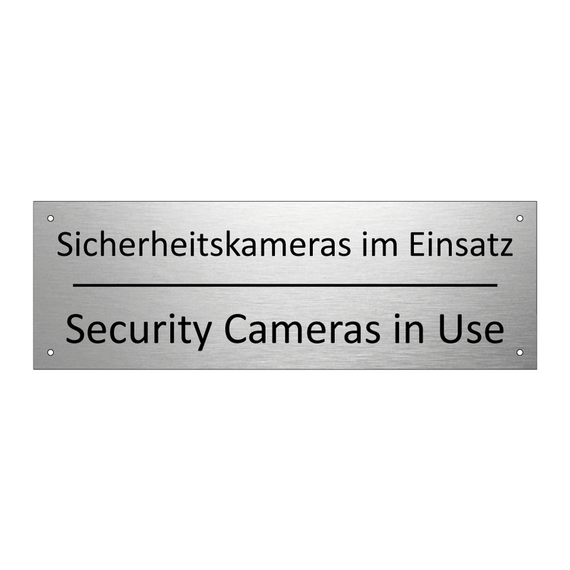 Sicherheitskameras im Einsatz - Security Cameras in Use