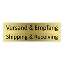 Versand & Empfang - Shipping & Receiving