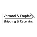 Versand & Empfang - Shipping & Receiving