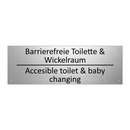 Barrierefreie Toilette & Wickelraum /.../ - Accesible toilet & baby changing /.../