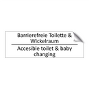 Barrierefreie Toilette & Wickelraum /.../ - Accesible toilet & baby changing /.../