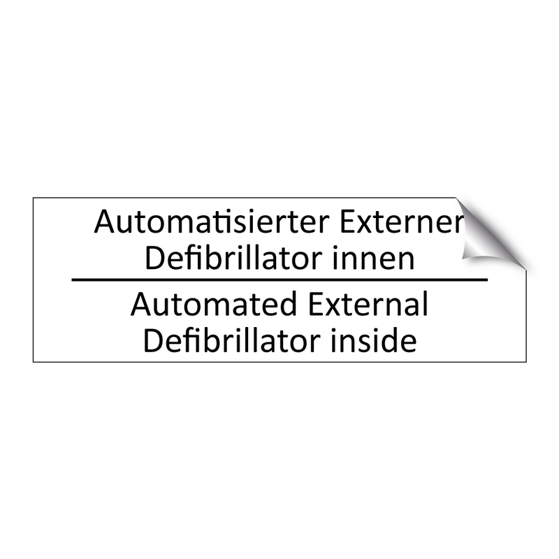 Automatisierter Externer Defibrillator /.../ - Automated External Defibrillator /.../
