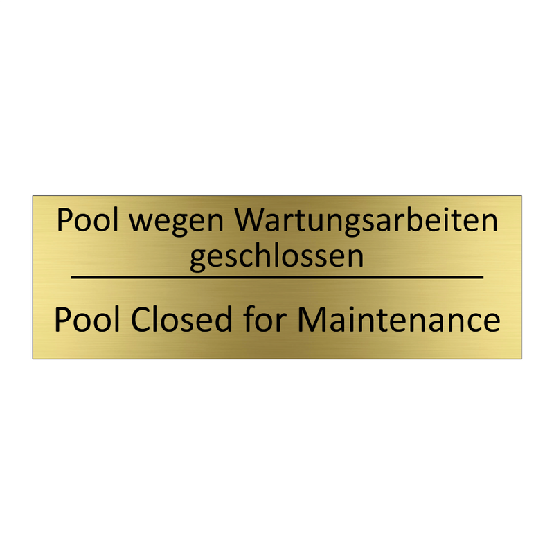 Pool wegen Wartungsarbeiten geschlossen /.../ - Pool Closed for Maintenance