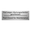 Pool wegen Wartungsarbeiten geschlossen /.../ - Pool Closed for Maintenance