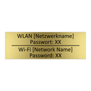 WLAN [Netzwerkname] Passwort: /.../ - Wi-Fi [Network Name] Password: /.../