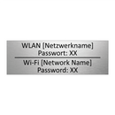 WLAN [Netzwerkname] Passwort: /.../ - Wi-Fi [Network Name] Password: /.../