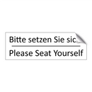 Bitte setzen Sie sich. - Please Seat Yourself