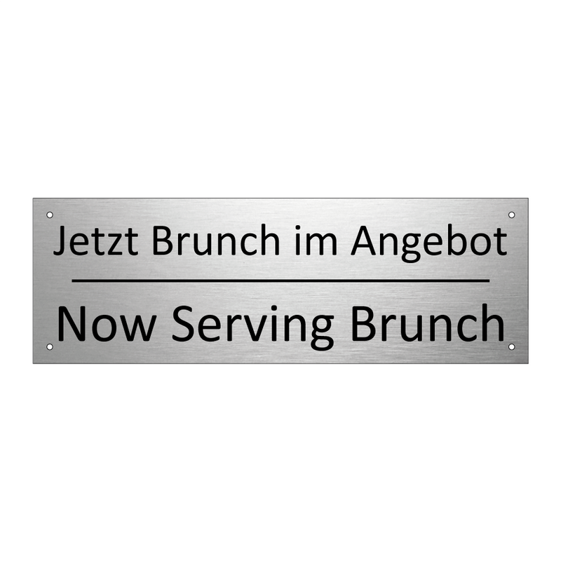 Jetzt Brunch im Angebot - Now Serving Brunch