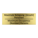 Maximale Belegung: [Anzahl] Personen /.../ - Maximum Occupancy: [Number] Persons /.../