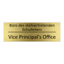 Büro des stellvertretenden Schulleiters /.../ - Vice Principal's Office