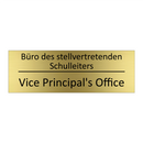 Büro des stellvertretenden Schulleiters /.../ - Vice Principal's Office