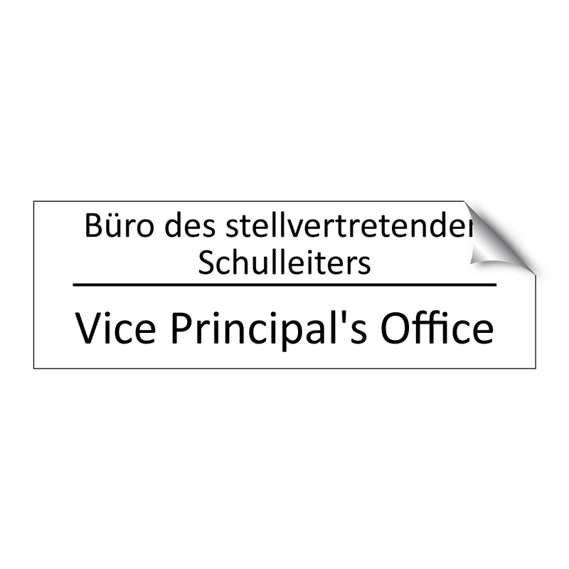 Büro des stellvertretenden Schulleiters /.../ - Vice Principal's Office