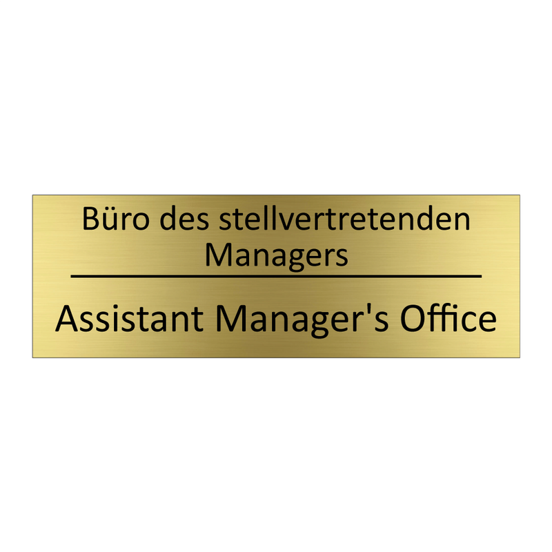 Büro des stellvertretenden Managers /.../ - Assistant Manager's Office