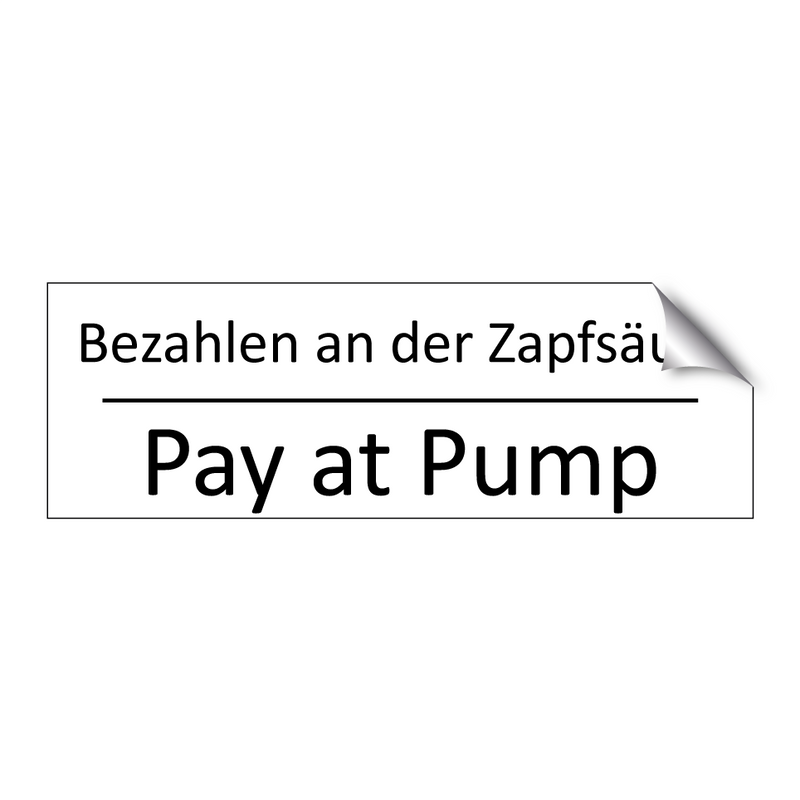 Bezahlen an der Zapfsäule - Pay at Pump