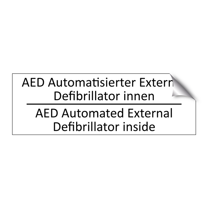 AED Automatisierter Externer Defibrillator /.../ - AED Automated External Defibrillator /.../