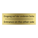 Eingang auf der anderen Seite - Entrance on the other side