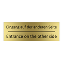 Eingang auf der anderen Seite - Entrance on the other side