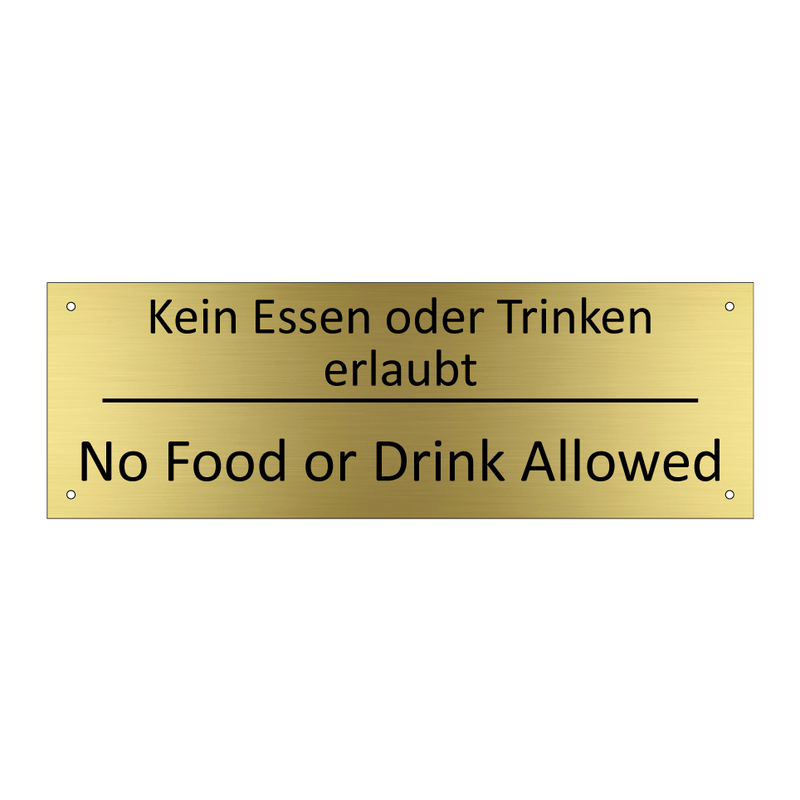 Kein Essen oder Trinken erlaubt /.../ - No Food or Drink Allowed