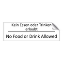 Kein Essen oder Trinken erlaubt /.../ - No Food or Drink Allowed