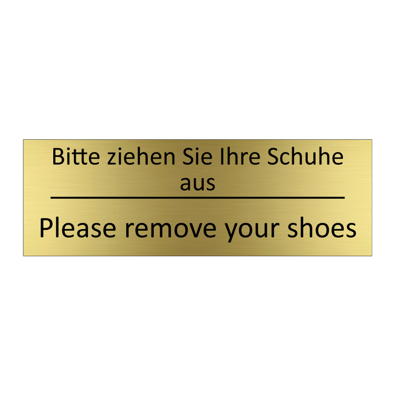 Bitte ziehen Sie Ihre Schuhe aus /.../ - Please remove your shoes
