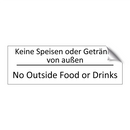 Keine Speisen oder Getränke von /.../ - No Outside Food or Drinks