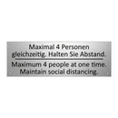 Maximal 4 Personen gleichzeitig. /.../ - Maximum 4 people at one time. /.../