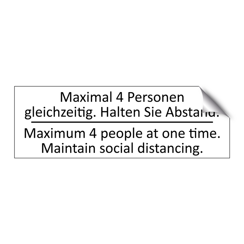 Maximal 4 Personen gleichzeitig. /.../ - Maximum 4 people at one time. /.../