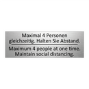 Maximal 4 Personen gleichzeitig. /.../ - Maximum 4 people at one time. /.../